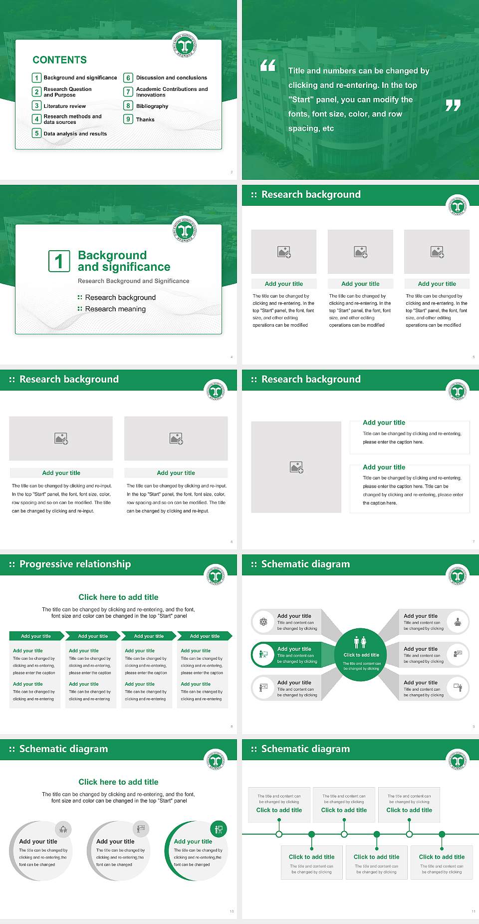 Gongju National University of Education Graduation Thesis Defense PPT Template4:3 ratio PPT effect preview image2