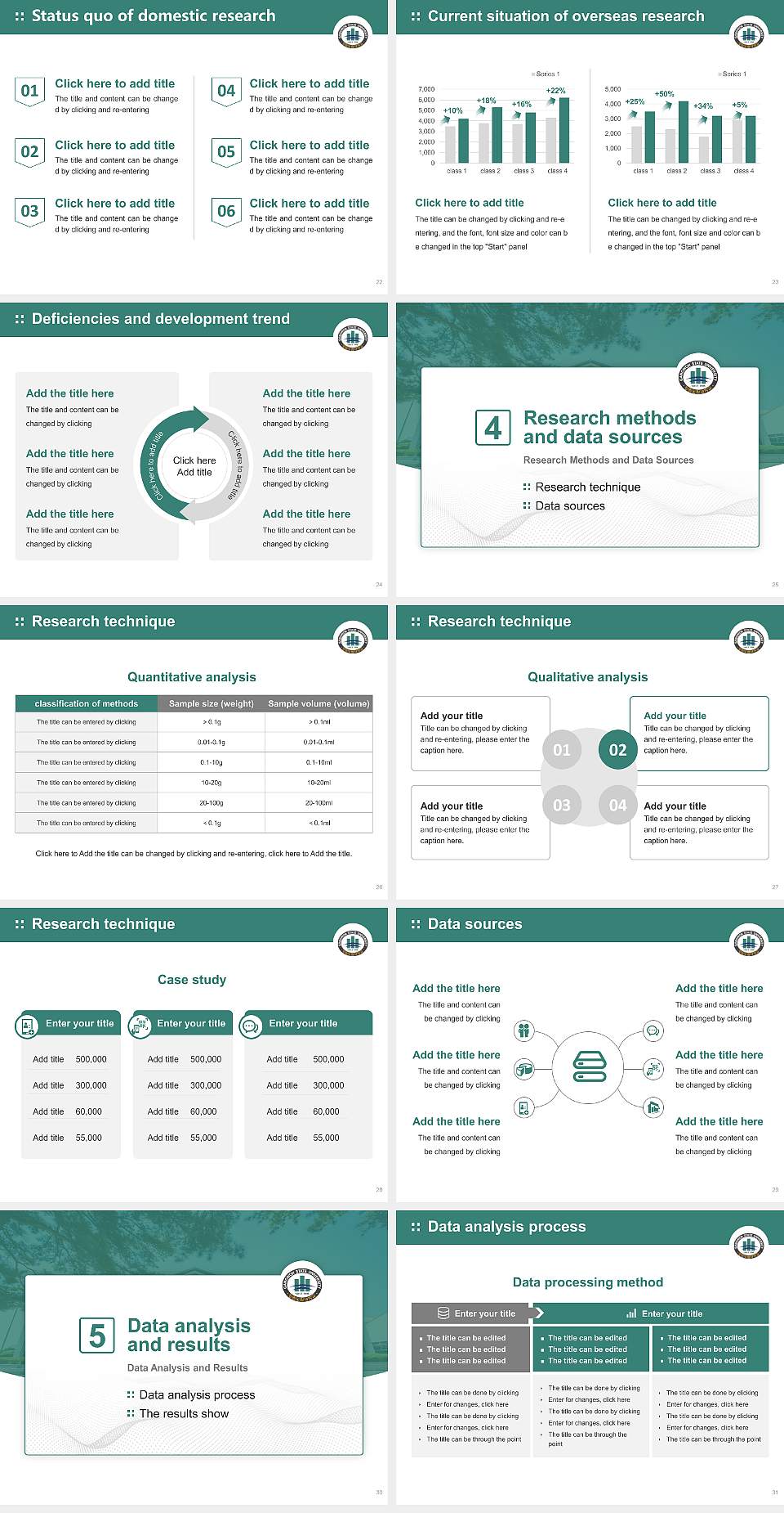 Gangwon State University Graduation Thesis Defense PPT Template4:3 ratio PPT effect preview image4