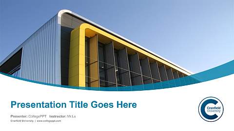 Cranfield University Course/Courseware Creation PPT Template