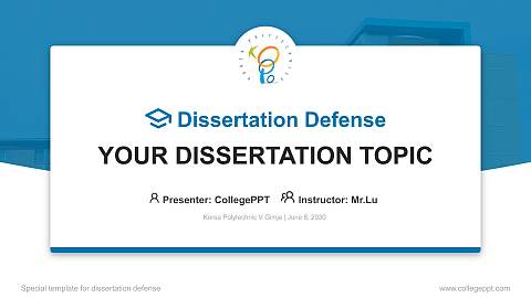 Korea Polytechnic V Gimje Graduation Thesis Defense PPT Template