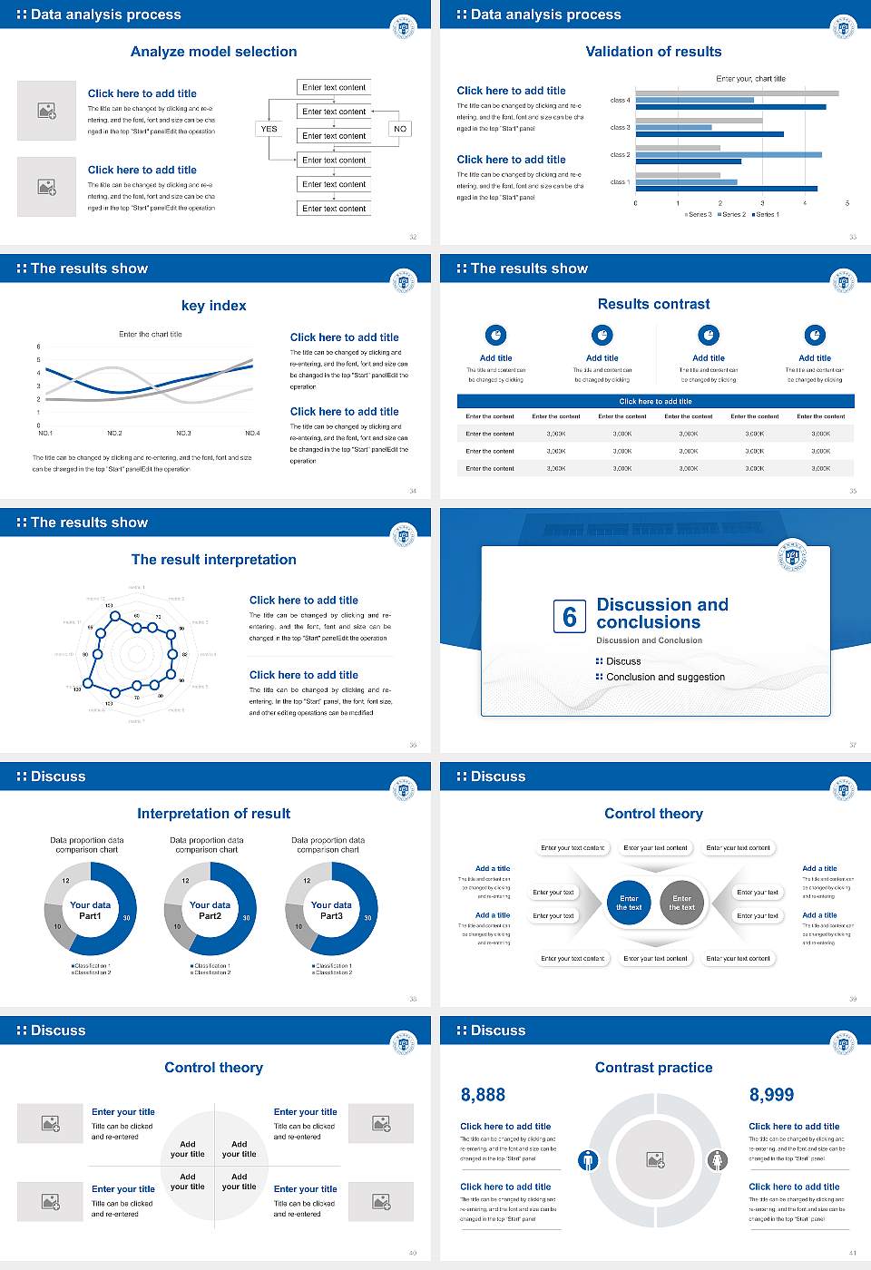 Dong-Eui University Graduation Thesis Defense PPT Template16:9 ratio PPT effect preview image5