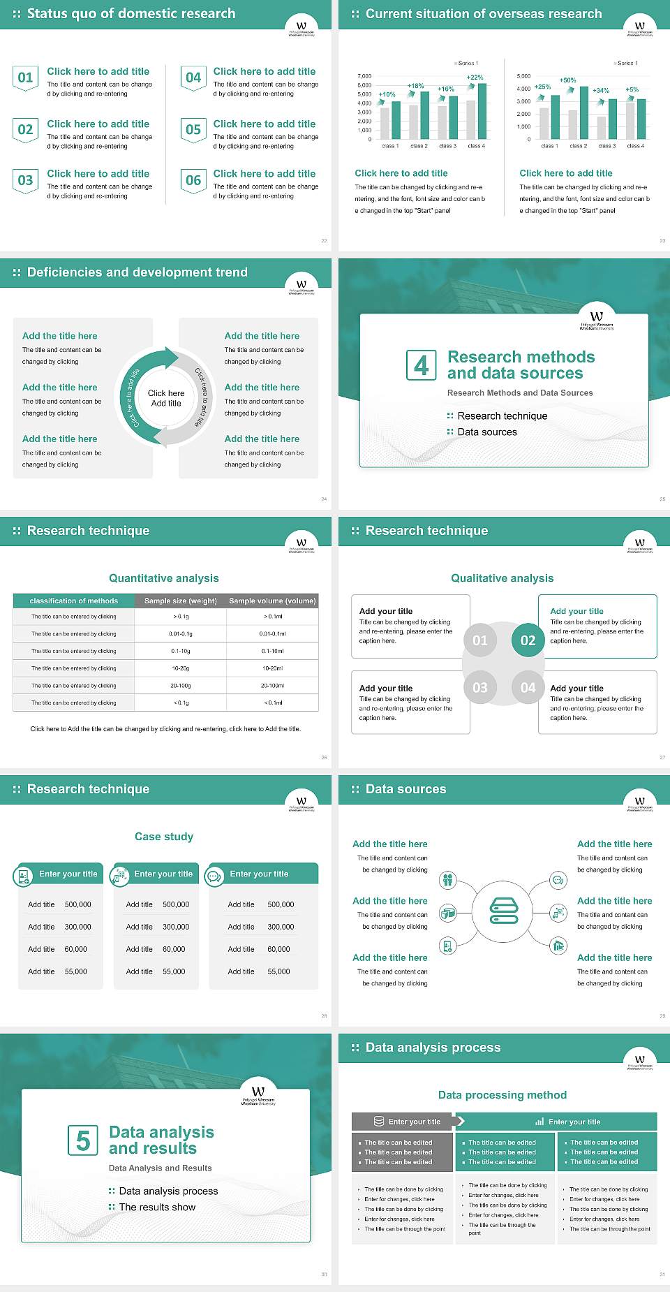 Wrexham Glynd?r University Graduation Thesis Defense PPT Template4:3 ratio PPT effect preview image4