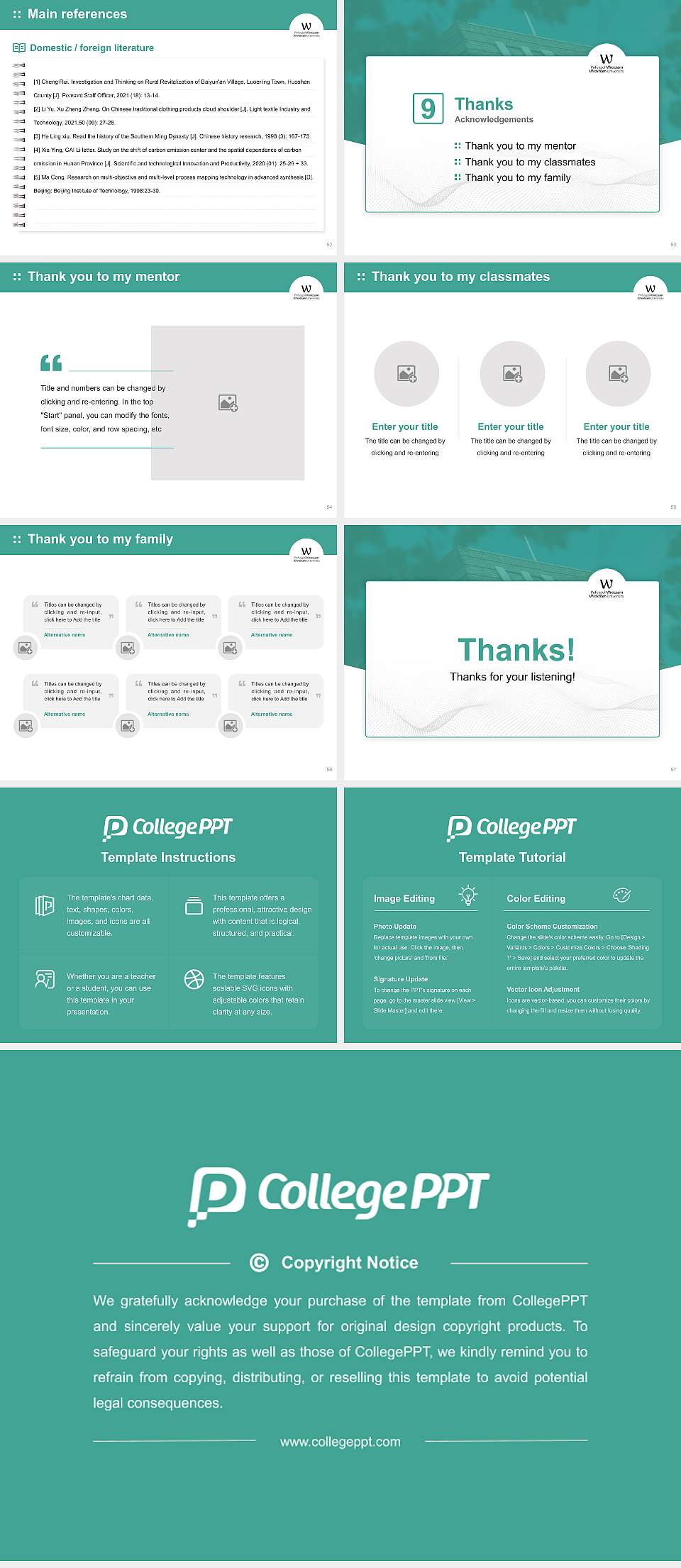 Wrexham Glynd?r University Graduation Thesis Defense PPT Template4:3 ratio PPT effect preview image7