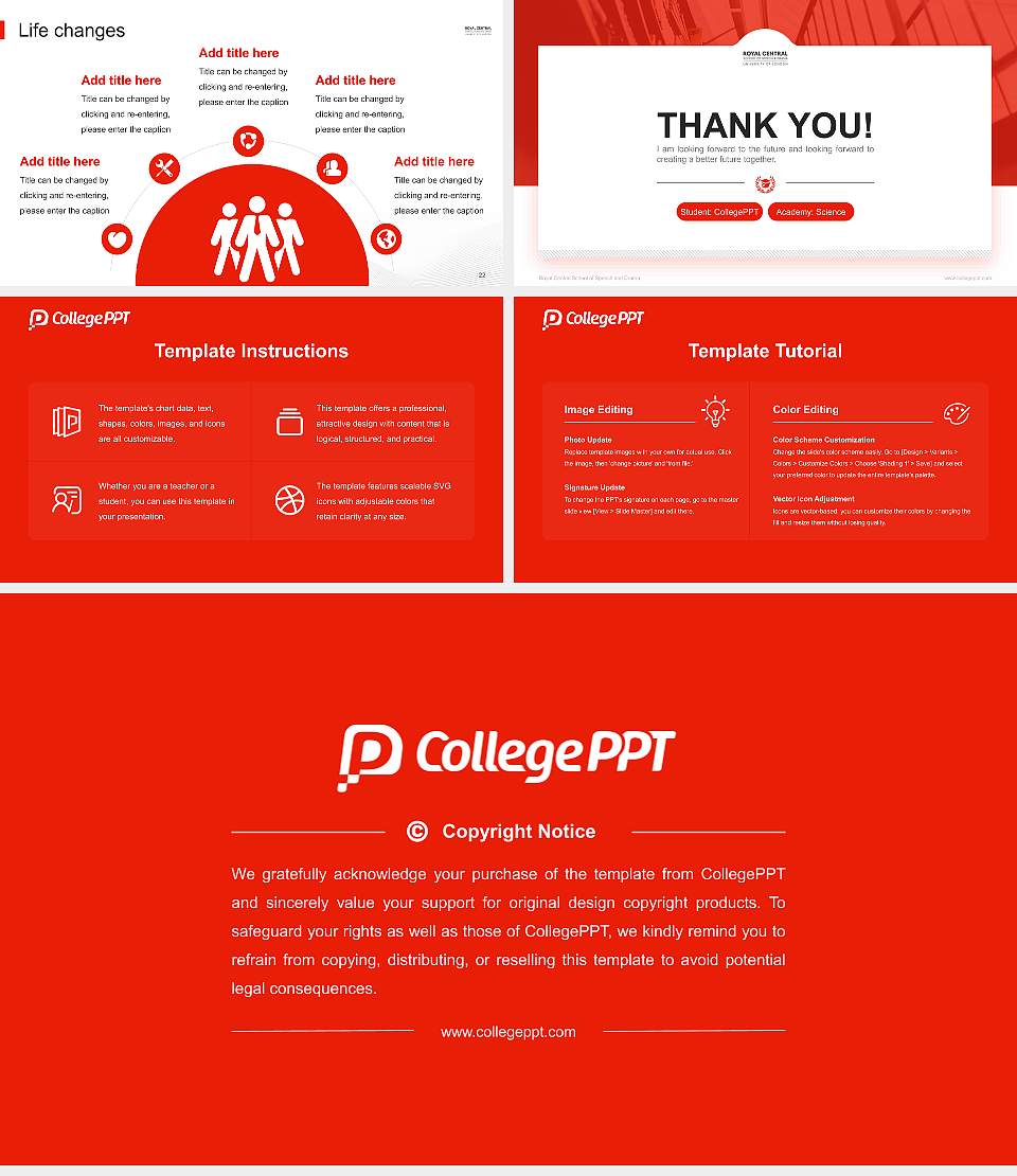 Royal Central School of Speech and Drama National Scholarship Defense PPT Template16:9 ratio PPT effect preview image4