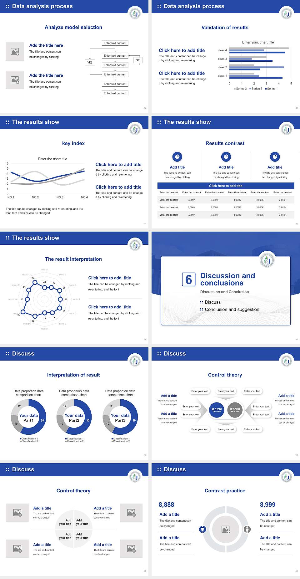 Jeju National University Graduation Thesis Defense PPT Template4:3 ratio PPT effect preview image5