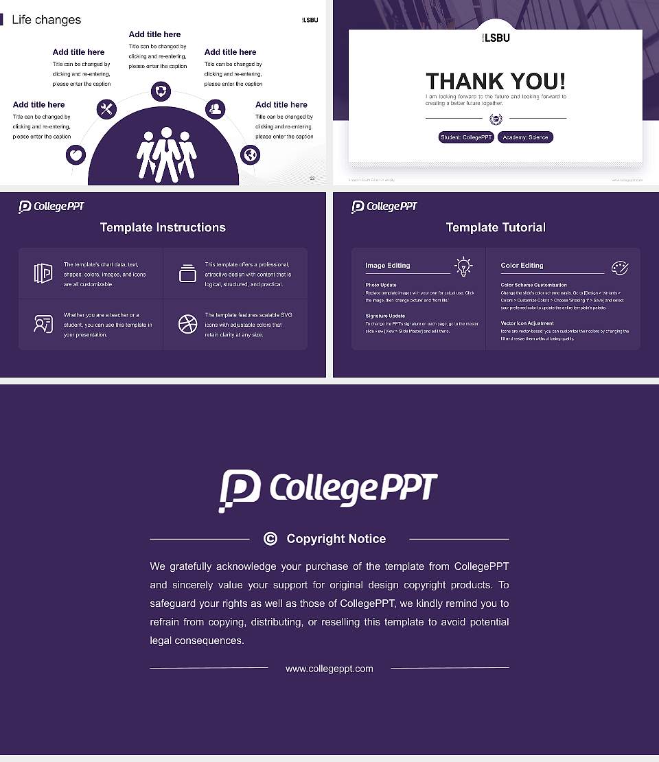 London South Bank University National Scholarship Defense PPT Template16:9 ratio PPT effect preview image4