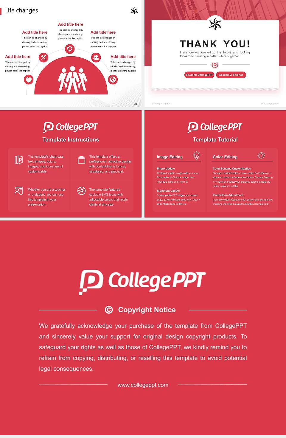 University of Brighton National Scholarship Defense PPT Template4:3 ratio PPT effect preview image4
