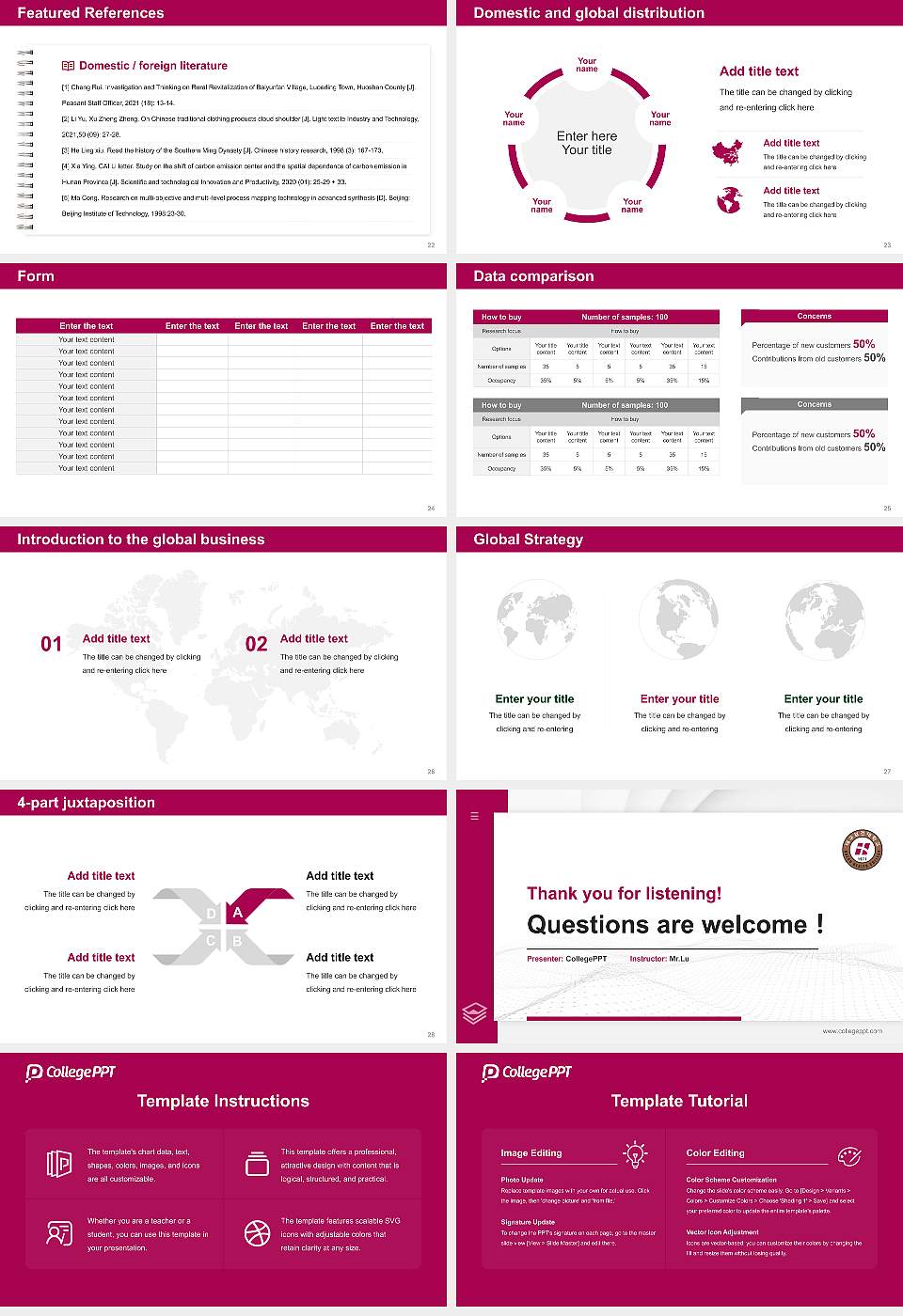 Daegu Health College Thesis Proposal/Graduation Defense PPT Template16:9 ratio PPT effect preview image4