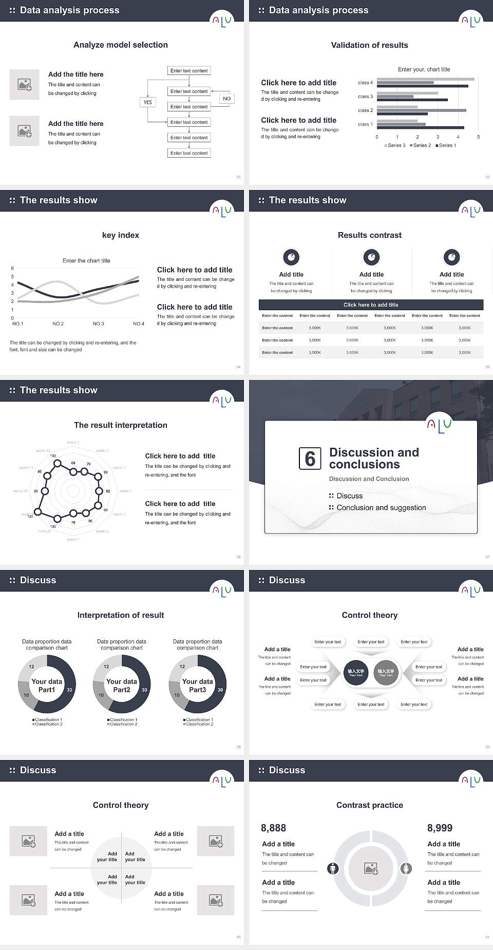 Asia LIFE University Graduation Thesis Defense PPT Template4:3 ratio PPT effect preview image5