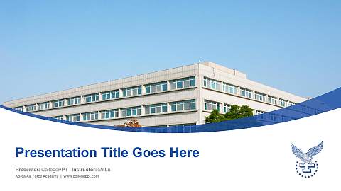Korea Air Force Academy Course/Courseware Creation PPT Template