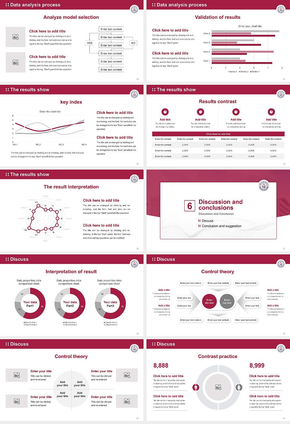 Hannam University Graduation Thesis Defense PPT Template16:9 ratio PPT effect preview image5