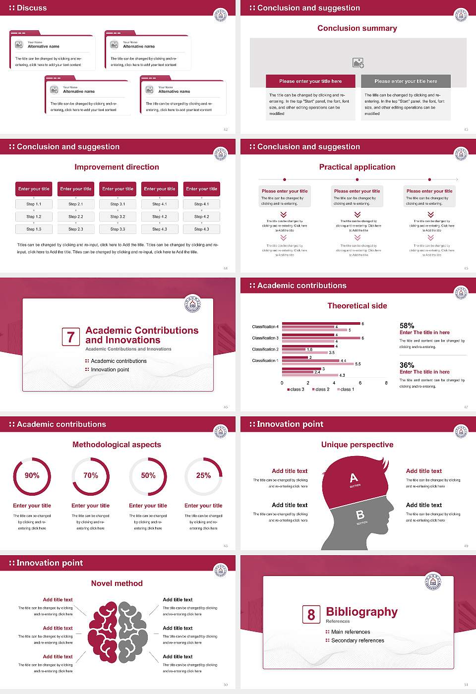 Hannam University Graduation Thesis Defense PPT Template16:9 ratio PPT effect preview image6