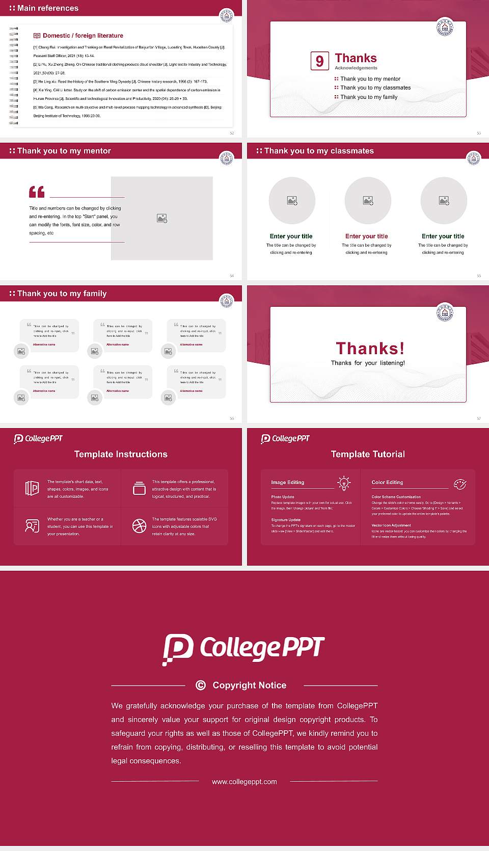 Hannam University Graduation Thesis Defense PPT Template16:9 ratio PPT effect preview image7
