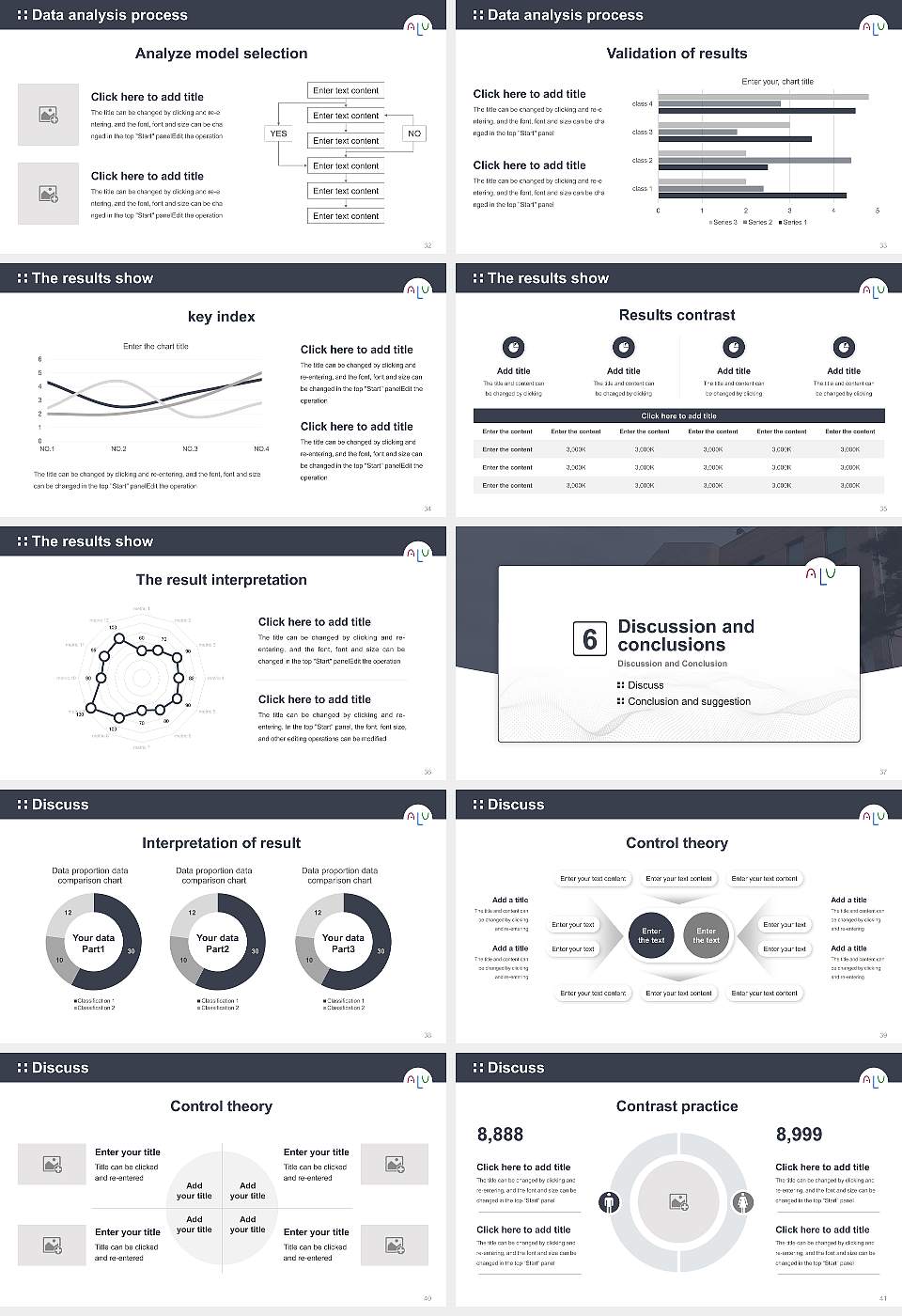 Asia LIFE University Graduation Thesis Defense PPT Template16:9 ratio PPT effect preview image5