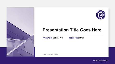 Busan Kyungsang College General Purpose PPT Template