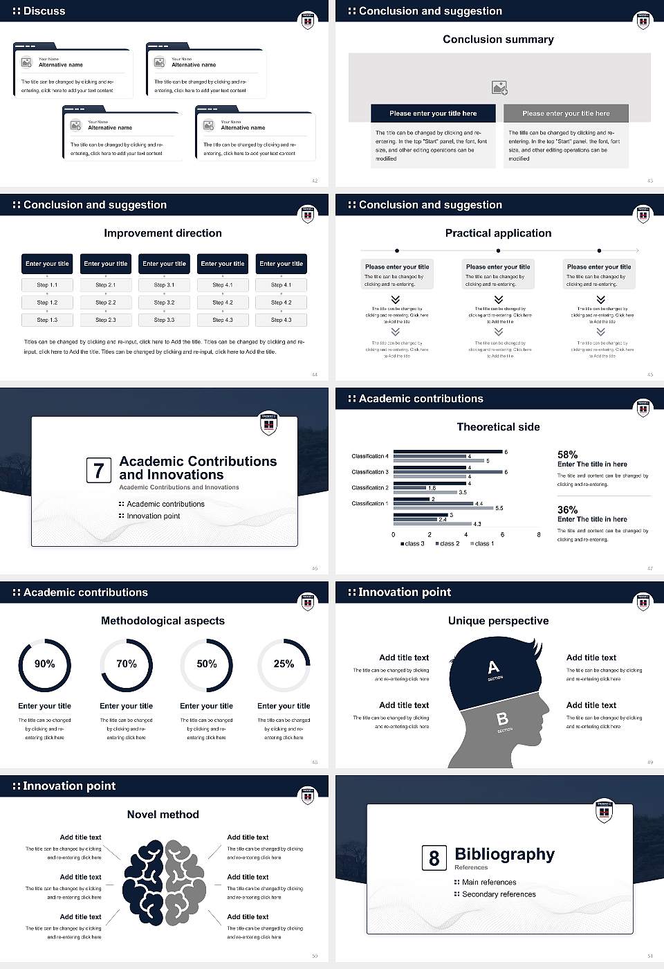 Kyungbuk College Graduation Thesis Defense PPT Template16:9 ratio PPT effect preview image6