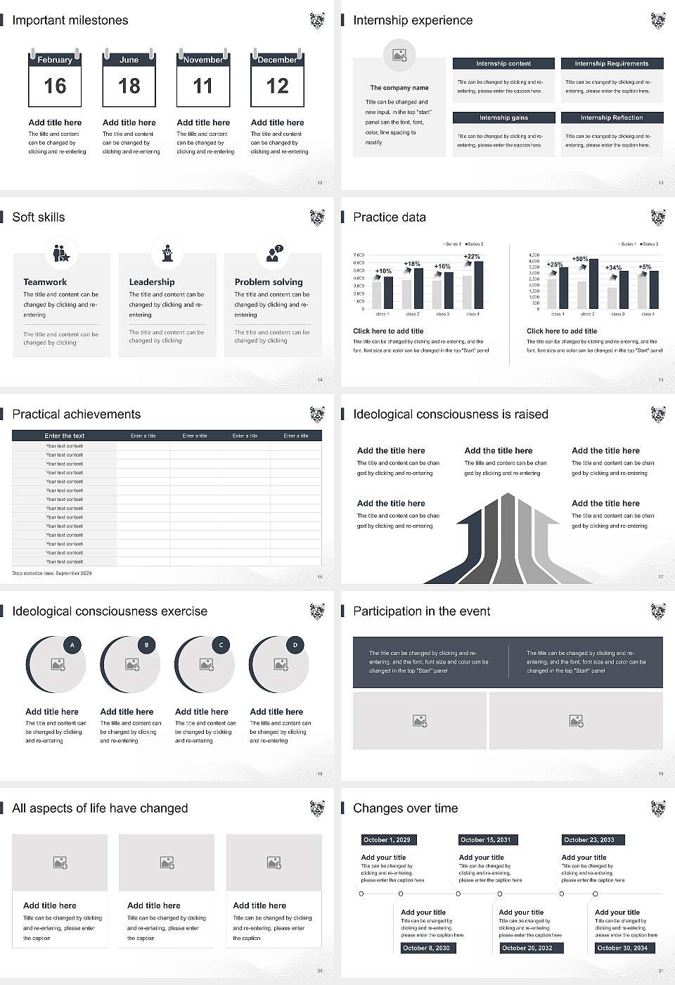 University of York National Scholarship Defense PPT Template16:9 ratio PPT effect preview image3