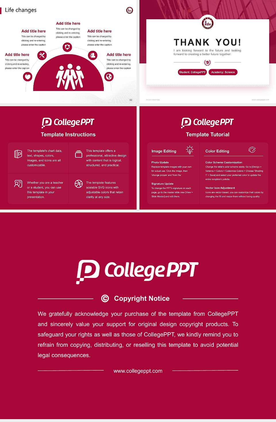 Induk University National Scholarship Defense PPT Template4:3 ratio PPT effect preview image4