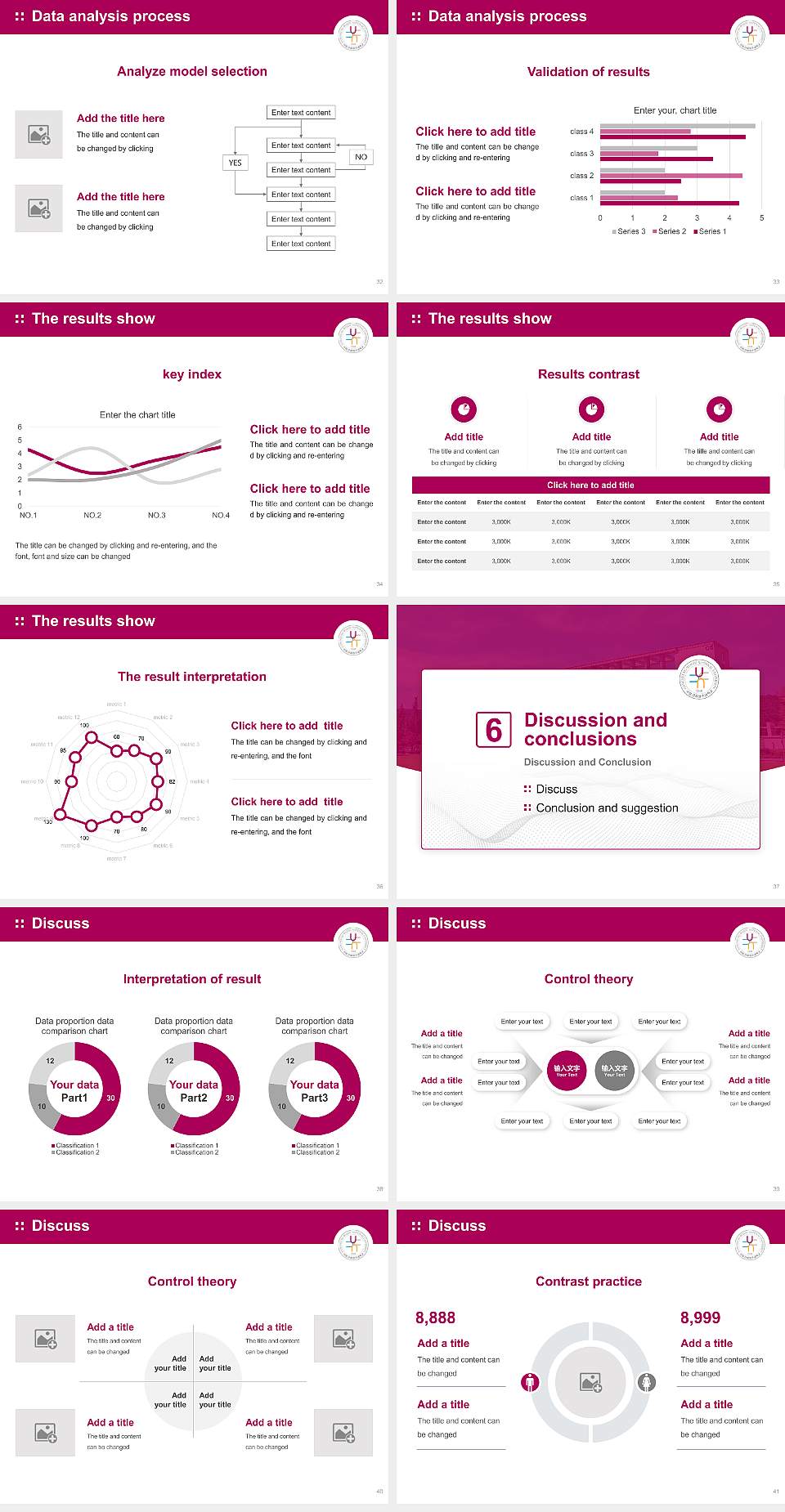 Gangneung-Wonju National University Graduation Thesis Defense PPT Template4:3 ratio PPT effect preview image5