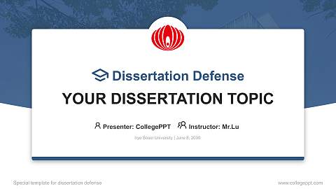 Iryo Sosei University Graduation Thesis Defense PPT Template