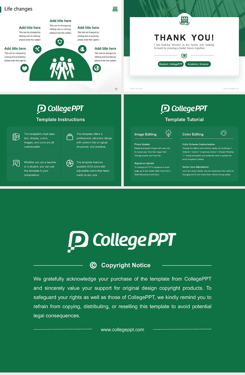 Aomori University National Scholarship Defense PPT Template4:3 ratio PPT effect preview image4