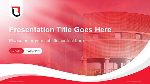 Redeemer University Lecture Sharing and Networking Event PPT Template