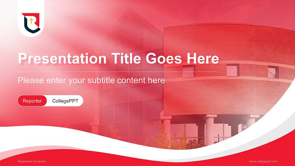 Redeemer University Lecture Sharing and Networking Event PPT Template16:9 ratio PPT effect preview image