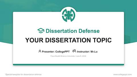 Fukui Health Science University Graduation Thesis Defense PPT Template