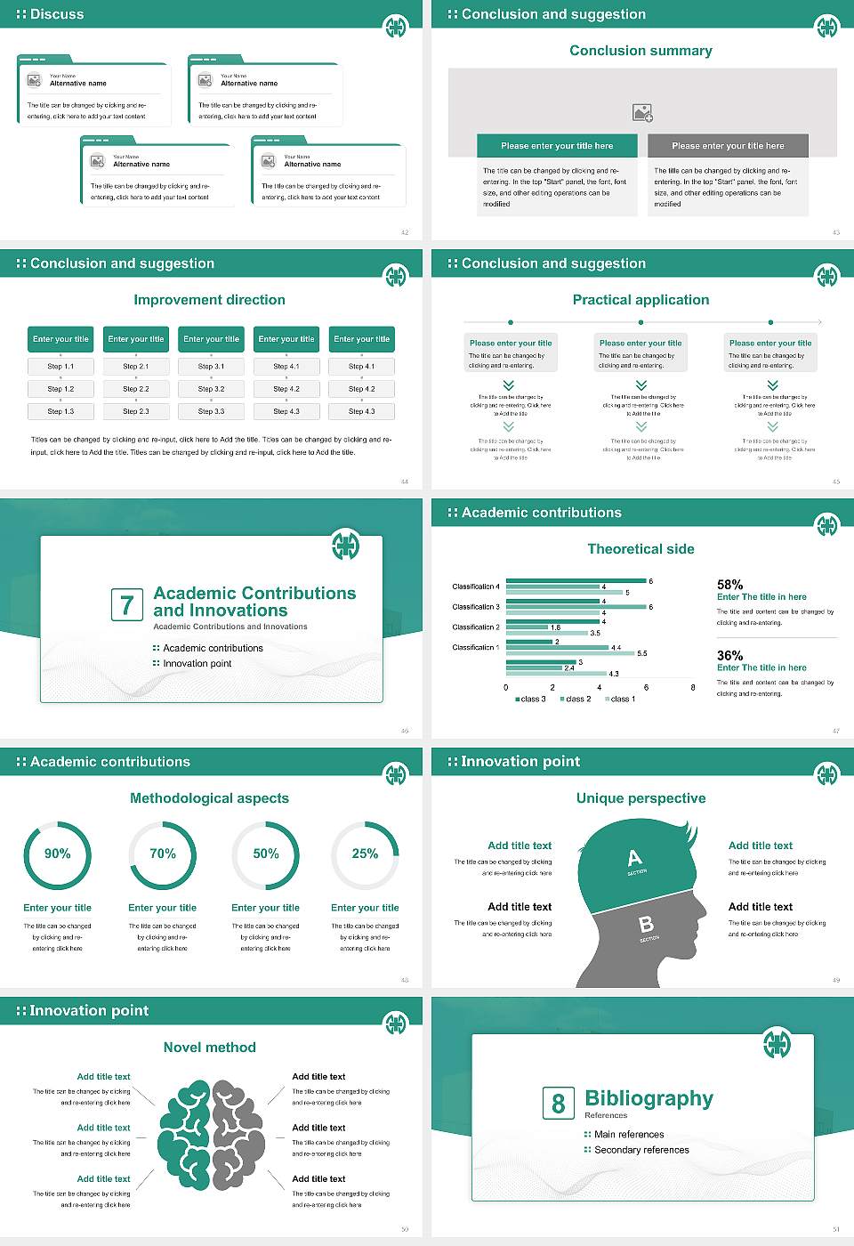 Fukui Health Science University Graduation Thesis Defense PPT Template16:9 ratio PPT effect preview image6