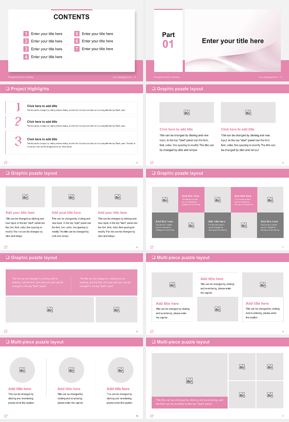 Fukuyama Heisei University General Purpose PPT Template_Slide preview image2