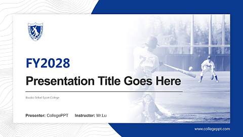 Biwako Seikei Sport College Academic Presentation/Research Findings Report PPT Template