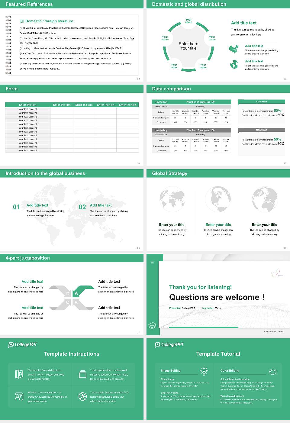 Iwate University of Health and Medical Sciences Thesis Proposal/Graduation Defense PPT Template16:9 ratio PPT effect preview image4