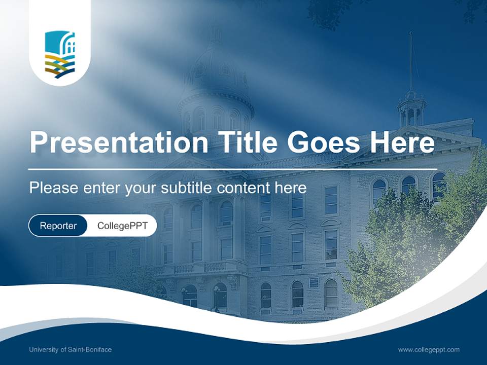 University of Saint-Boniface Lecture Sharing and Networking Event PPT Template4:3 ratio PPT effect preview image4