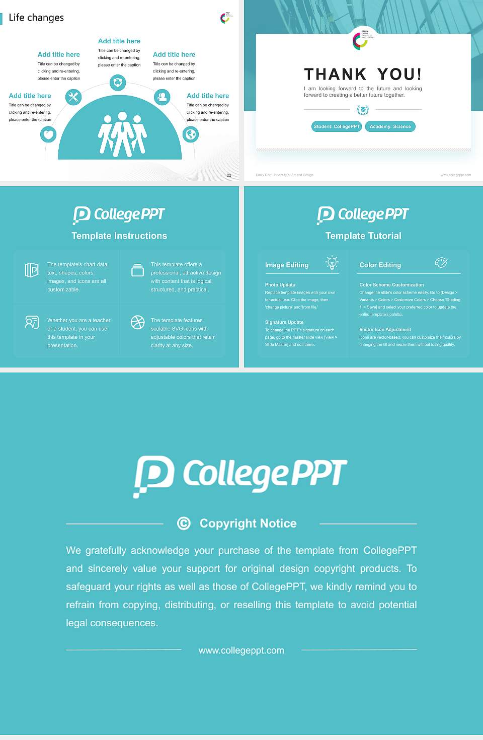 Emily Carr University of Art and Design National Scholarship Defense PPT Template4:3 ratio PPT effect preview image4