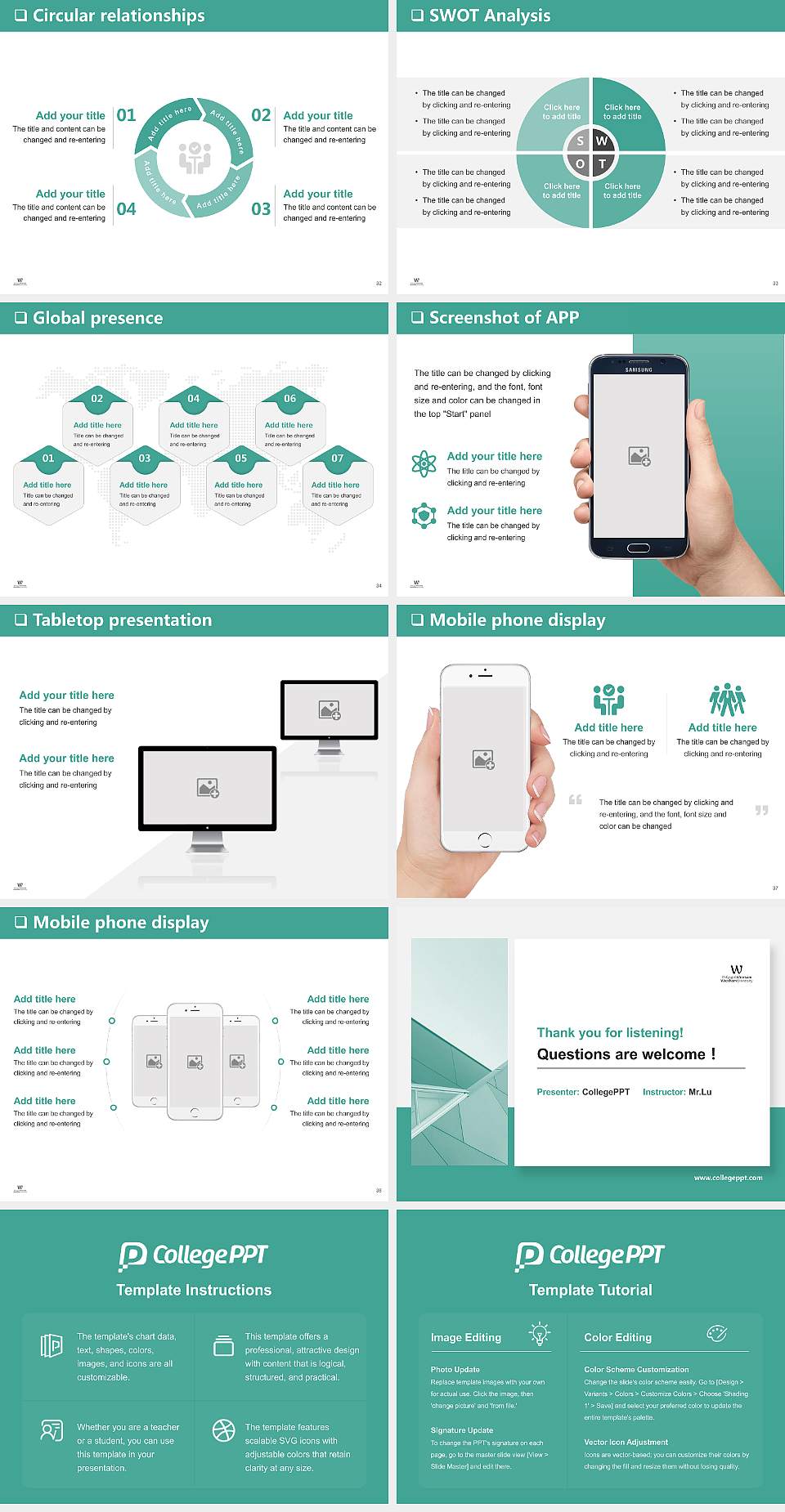 Wrexham Glynd?r University General Purpose PPT Template4:3 ratio PPT effect preview image5