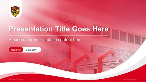 University of Calgary Lecture Sharing and Networking Event PPT Template
