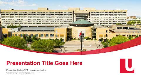 York University Course/Courseware Creation PPT Template