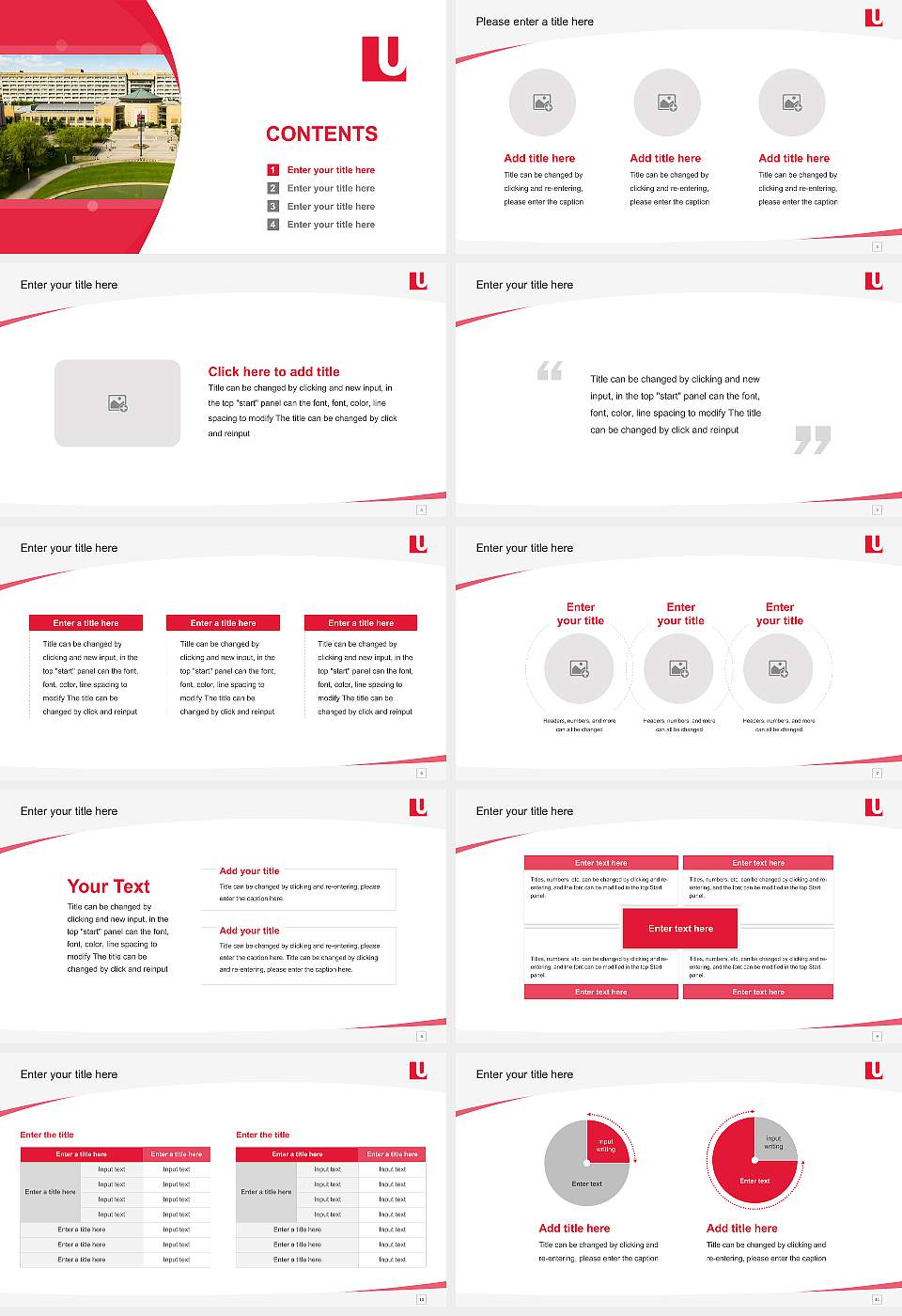 York University Course/Courseware Creation PPT Template16:9 ratio PPT effect preview image2