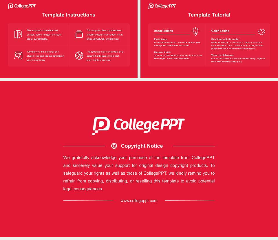 York University Course/Courseware Creation PPT Template16:9 ratio PPT effect preview image5