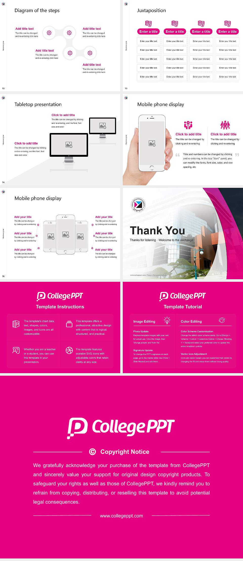 Yong-in Songdam College Competition/Entrepreneurship Contest PPT Template4:3 ratio PPT effect preview image9