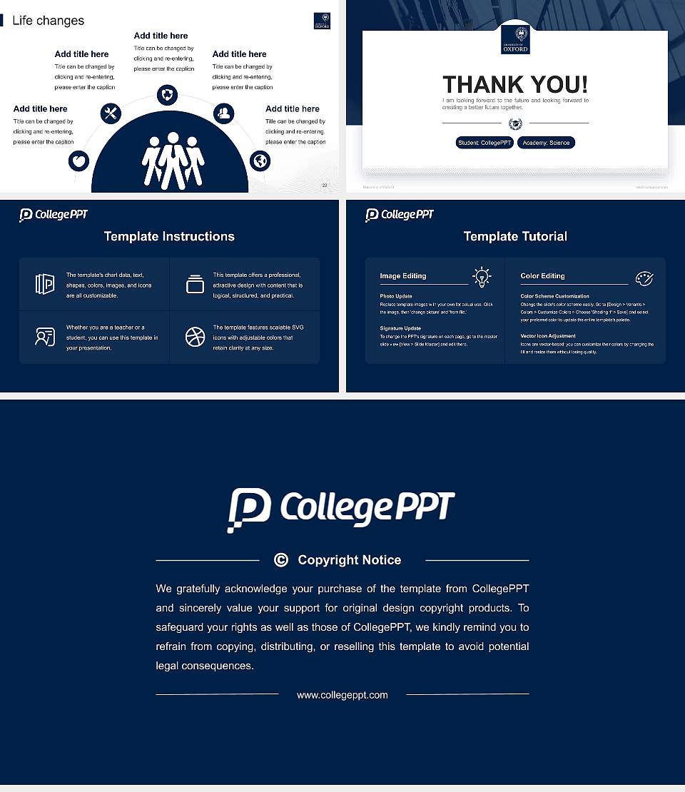 University of Oxford National Scholarship Defense PPT Template16:9 ratio PPT effect preview image4