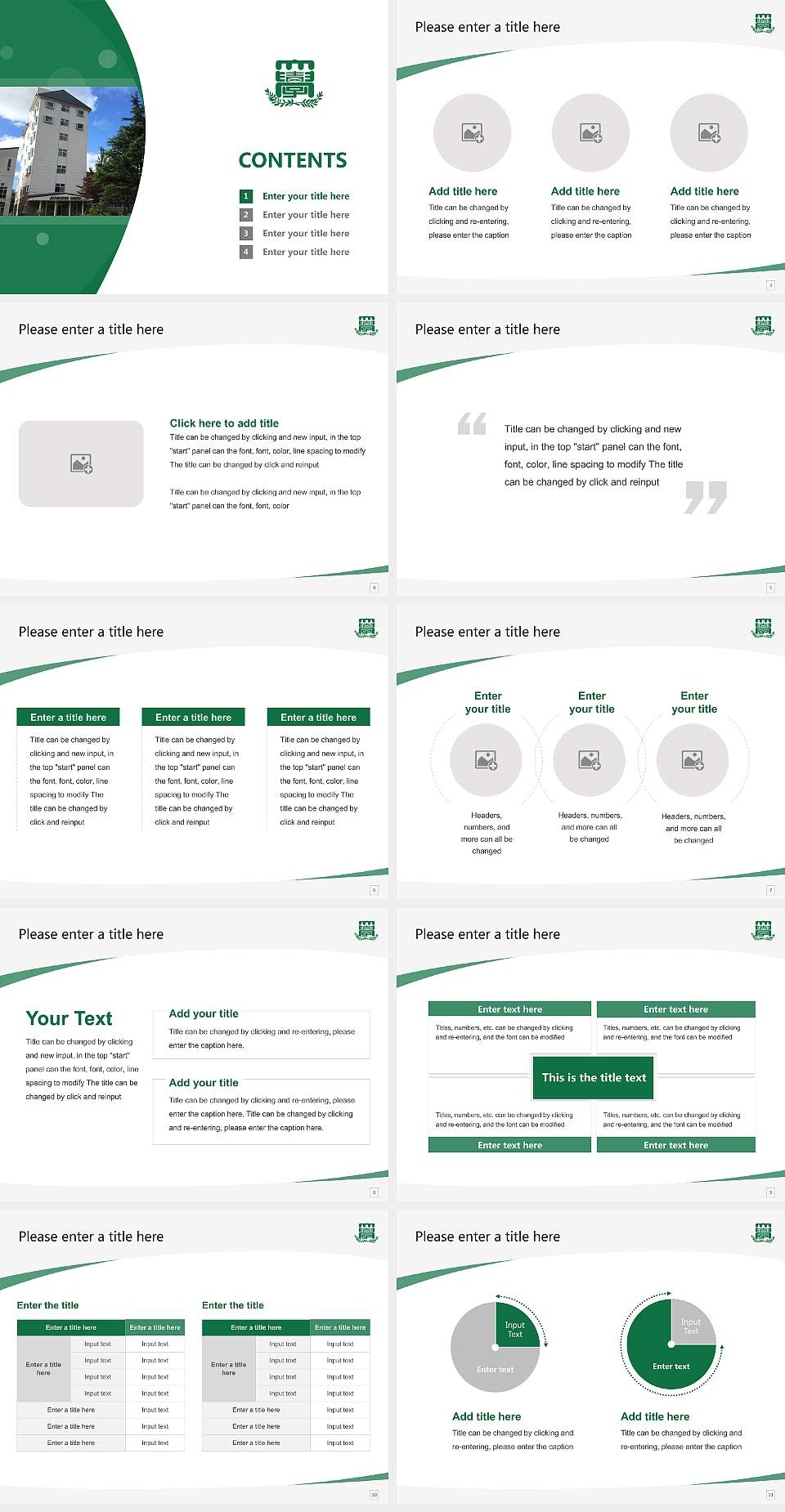 Aomori University Course/Courseware Creation PPT Template4:3 ratio PPT effect preview image2