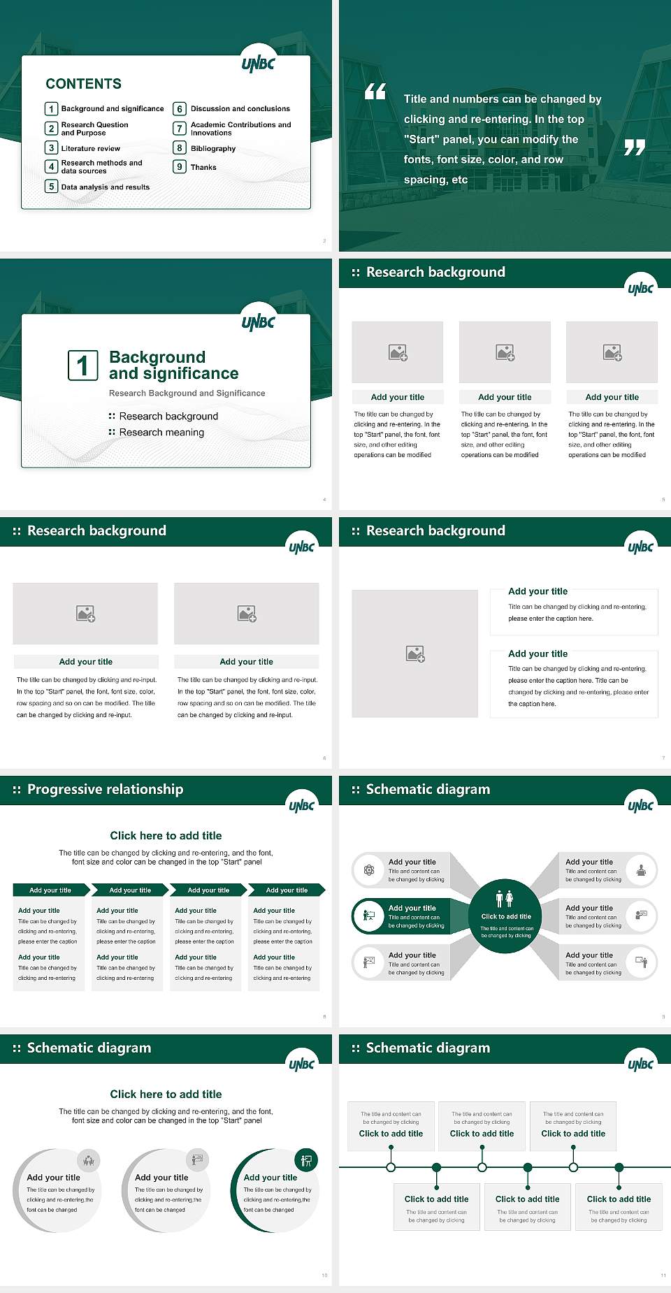 University of Northern British Columbia Graduation Thesis Defense PPT Template4:3 ratio PPT effect preview image2