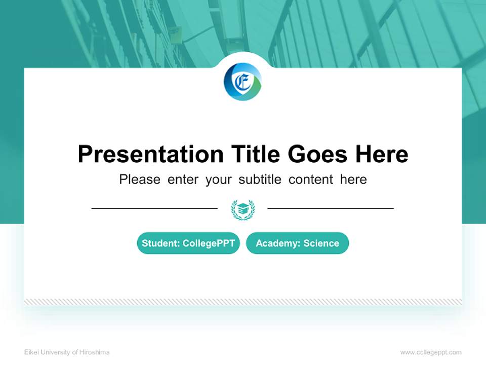 Eikei University of Hiroshima National Scholarship Defense PPT Template4:3 ratio PPT effect preview image4