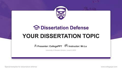 University of Western Ontario Graduation Thesis Defense PPT Template