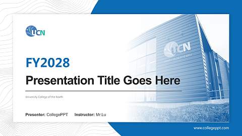 University College of the North Academic Presentation/Research Findings Report PPT Template