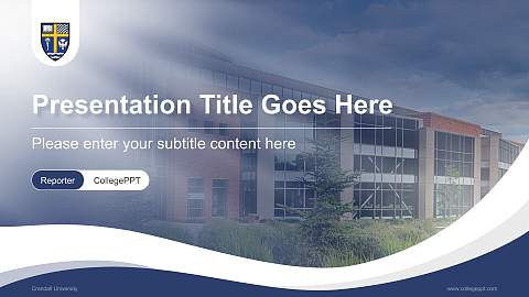 Crandall University Lecture Sharing and Networking Event PPT Template