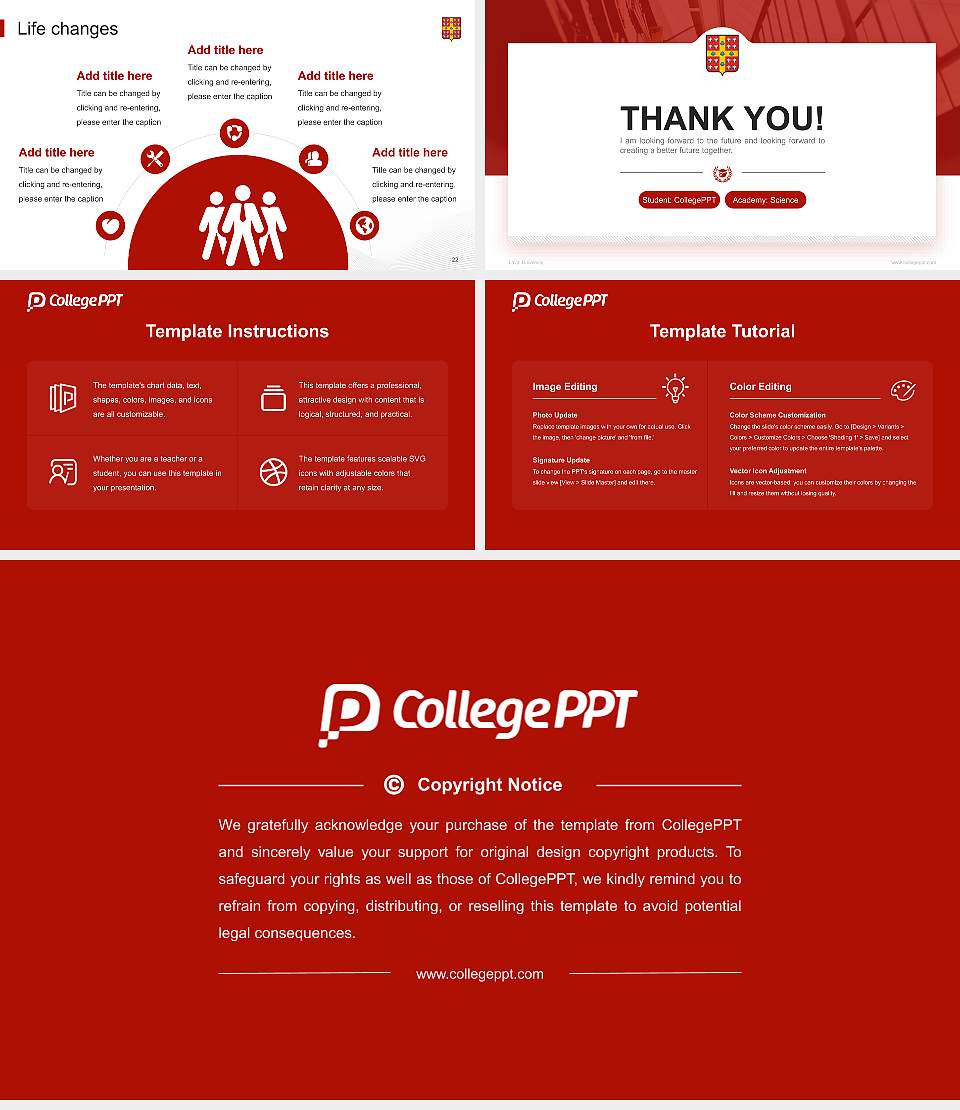 Laval University National Scholarship Defense PPT Template16:9 ratio PPT effect preview image4