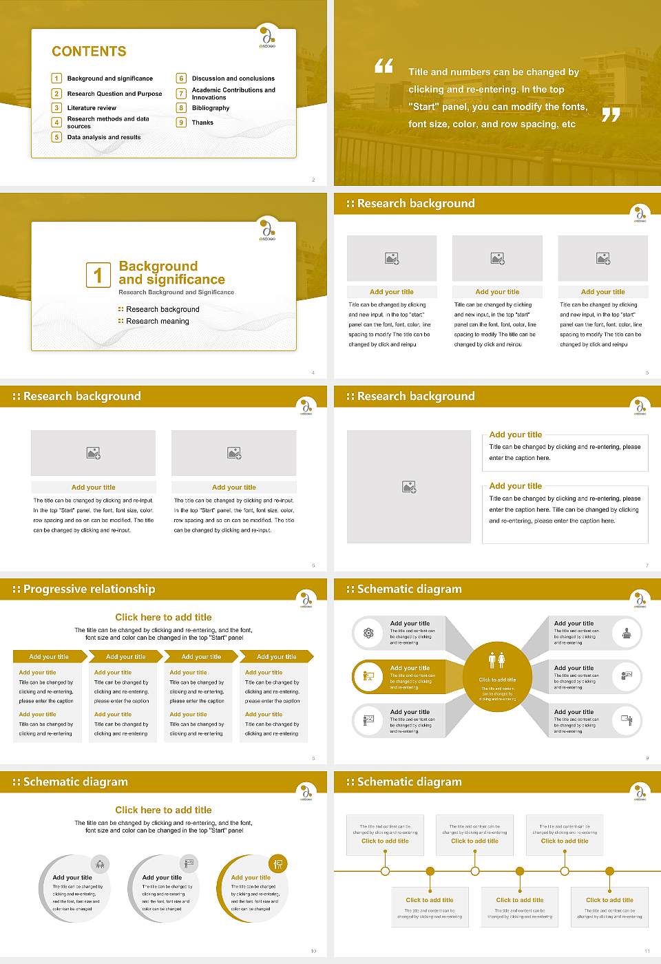 Bunkyo University Graduation Thesis Defense PPT Template16:9 ratio PPT effect preview image2