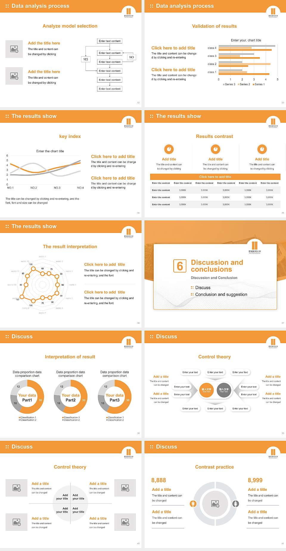 Aichi Toho University Graduation Thesis Defense PPT Template4:3 ratio PPT effect preview image5